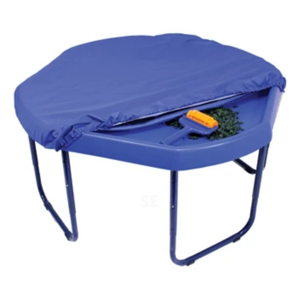 Tuff Spot Tray Cover, This Tuff spot water tray waterproof cover fits snugly over the tuff tray using elastic and a toggle. Suitable for indoors and out. The Tuff spot tray cover is easy to wipe clean and can be hand washed.The Tuff tray cover is the perfect addition to your tuff tray play tray and allows you to store your tuff tray play items outdoors when not in use.The Tuff tray cover is a practical solution for your sensory play table. The Tuff spot tray cover size approx 100cm². Tuff Tray and Tuff stan