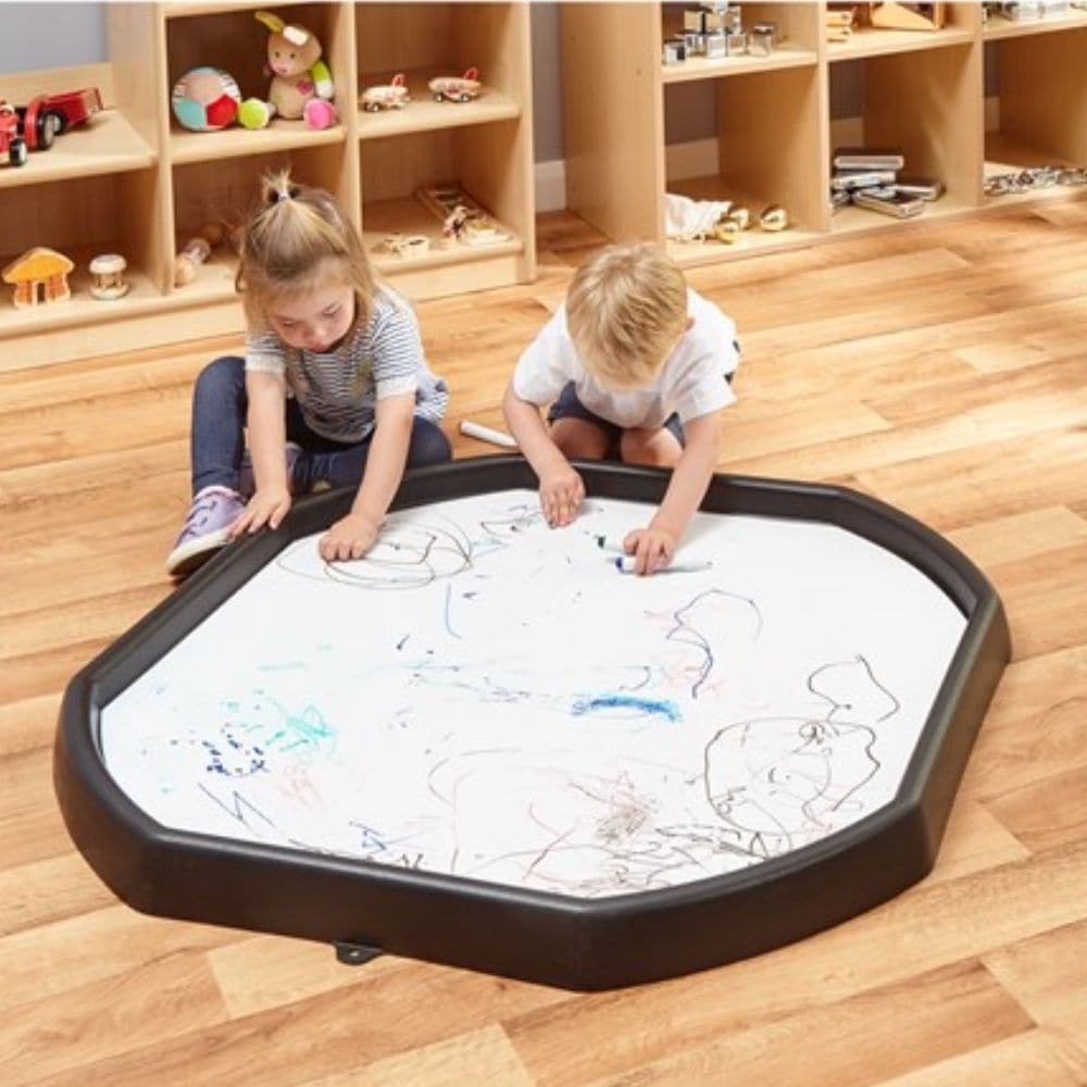 Tuff Tray Insert Dry Wipe, Get ready to explore a world of unlimited creativity and learning with our Dry Wipe Tuff Tray Mat! This versatile addition to your play tray setup brings a new dimension to educational and recreational activities, inviting learners and creators of all ages to dive into a canvas that fosters both academic growth and imaginative play. Product Features Multi-purpose Utility: Whether you're sketching a picturesque landscape, solving mathematical problems, or practicing English, this m