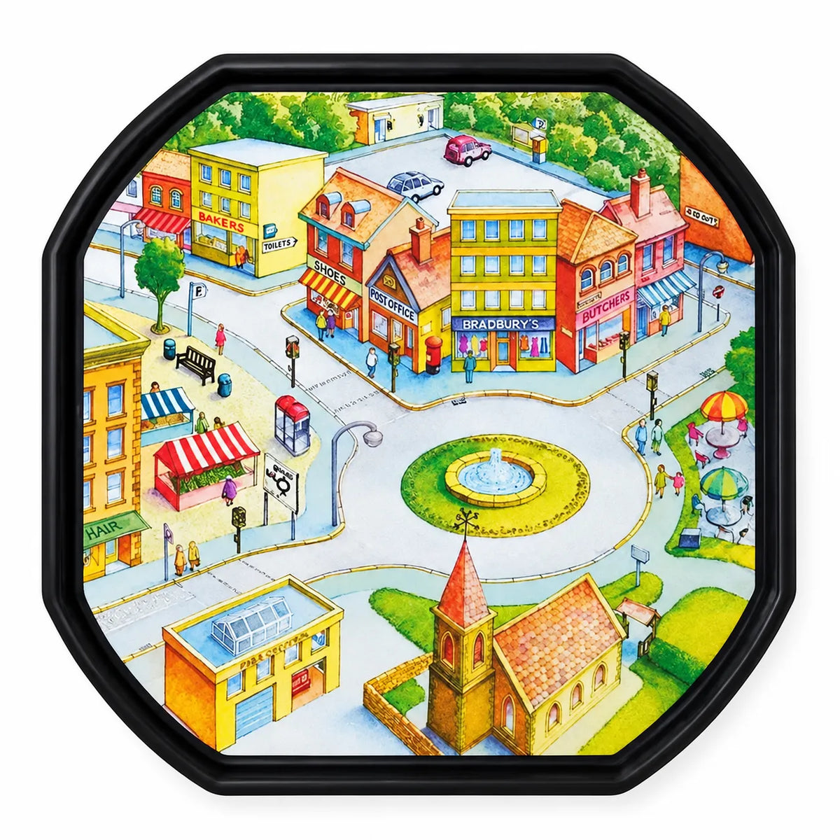 Tuff Tray Insert Town Scene Mat – product view 2