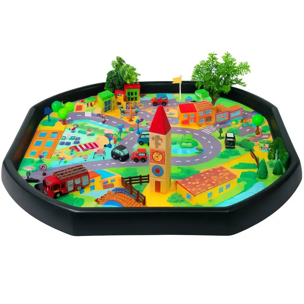 Tuff Tray Insert Town Scene Mat-Tuff Tray Insert Town Scene Mat