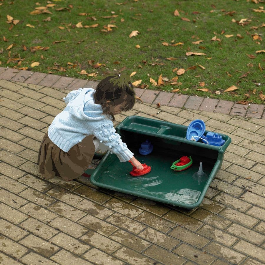 Tufty Tray Set, The Tufty Tray Set is the ultimate tool for young explorers and creative minds. Made from tough plastic, this versatile tray can be used on the floor or desk, allowing children to engage in a wide range of activities. Whether it's imaginative play, painting, science exploration, or sand and water fun, the Tufty Tray Set provides endless opportunities for messy play exploration. Children can let their imaginations run wild as they create their own worlds, experiment with various materials, or