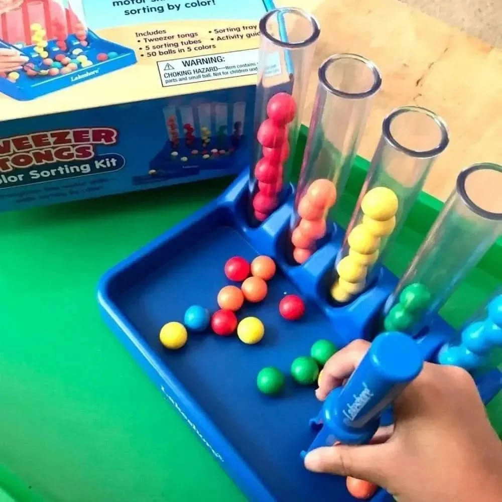 Tweezer Tongs Colour Sorting Set-Tweezer Tongs Colour Sorting Set