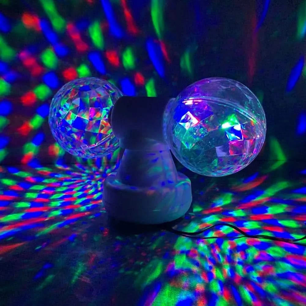 Twin Disco Ball in White-Twin Disco Ball in White