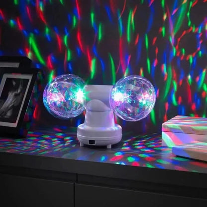Twin Disco Ball in White-Twin Disco Ball in White