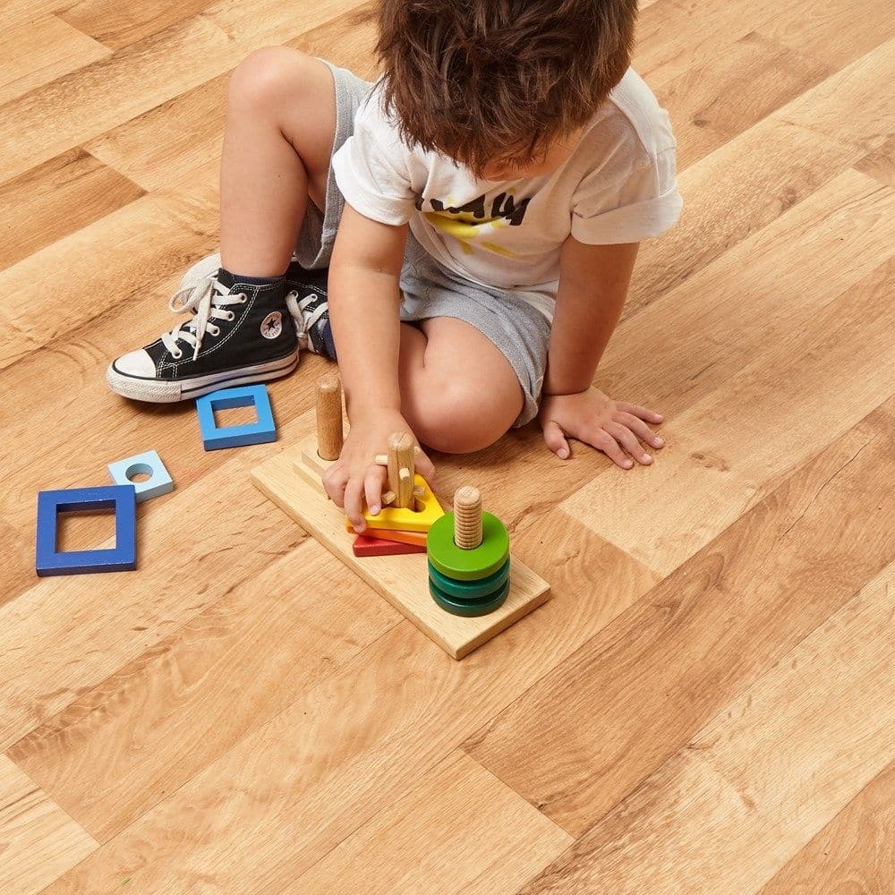 Twist and Turn Puzzle, This highly educational wooden Twist and Turn Puzzle provides early learners with an introduction to different shapes, colours and textures. The Twist and Turn Puzzle each of the brightly coloured wooden squares, triangles and circles to slide them down one of three sturdy pegs until they reach the base. This wooden Twist and Turn Puzzle provides early learners with an introduction to different shapes, colours and textures. Twist and turn each of the brightly coloured wooden squares, 