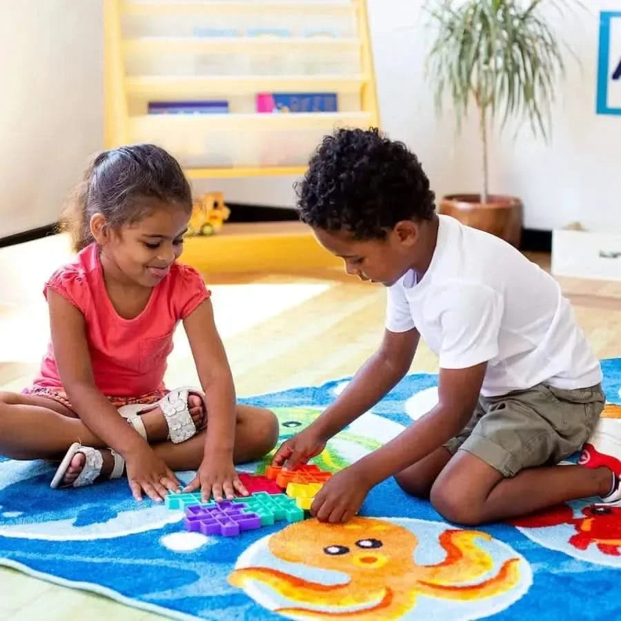 Under the Sea Corner Placement Carpet-Under the Sea Corner Placement Carpet
