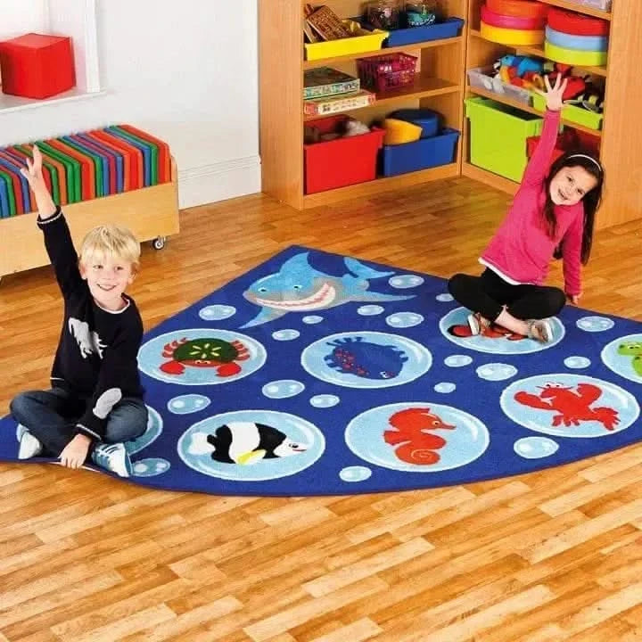 Under the Sea Corner Placement Carpet-Under the Sea Corner Placement Carpet