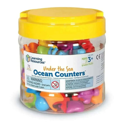 Under the Sea Ocean Counters Set of 72-Under the Sea Ocean Counters Set of 72