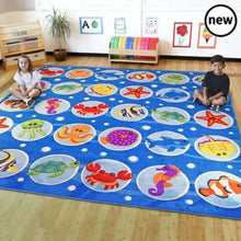 Under the Sea Rectangular Placement Carpet-Under the Sea Rectangular Placement Carpet