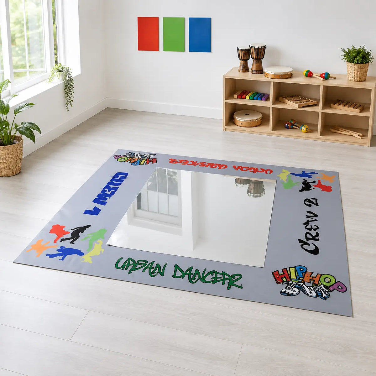 Urban Dance Mat Deluxe product view in a bright movement room