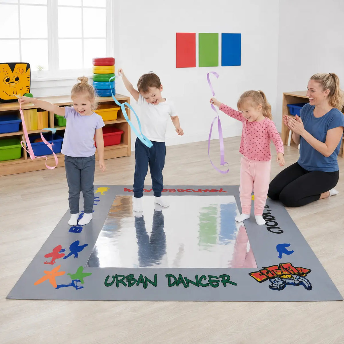 Urban Dance Mat Deluxe rhythm ribbon dance with an educator