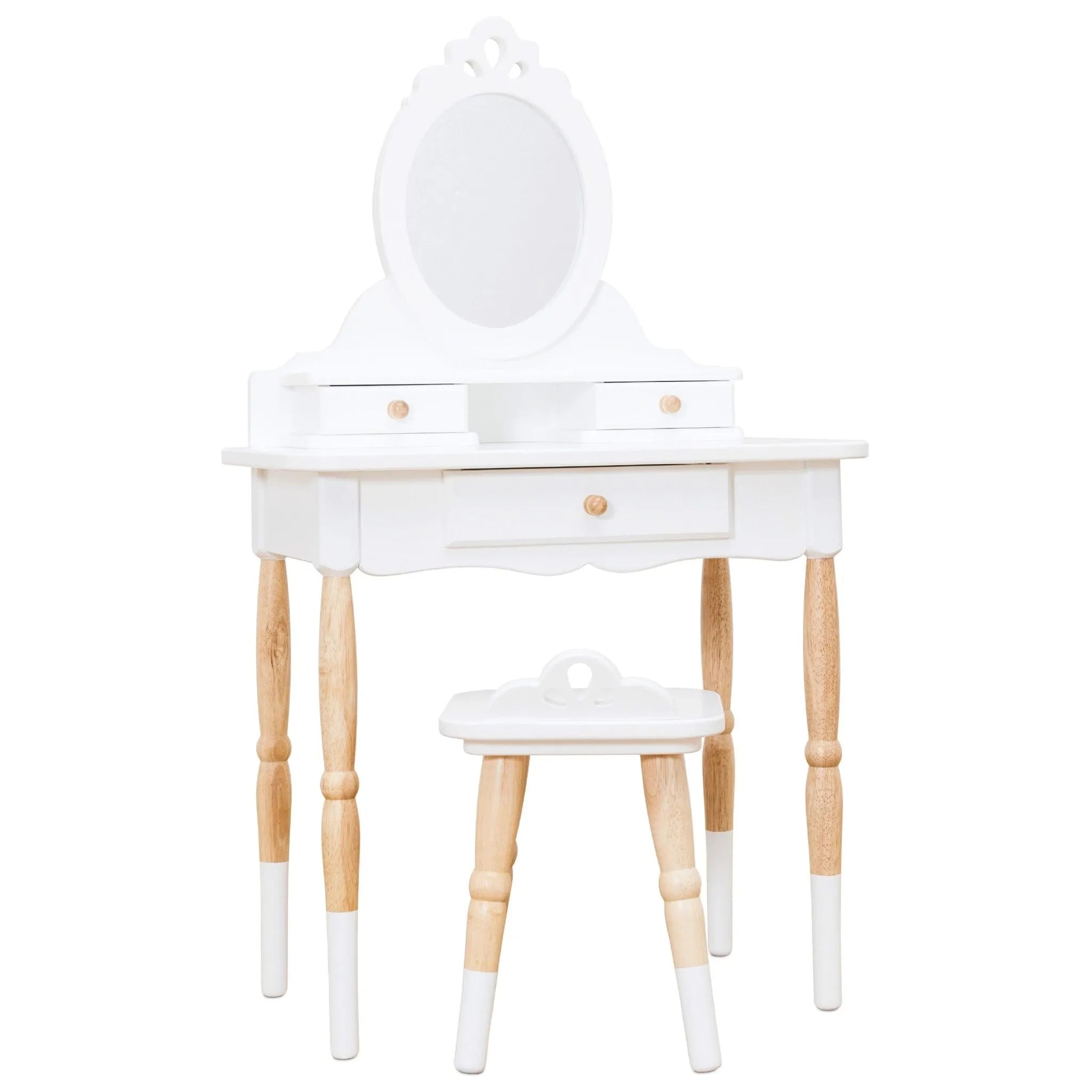 Vanity Table & Wood Stool-Vanity Table & Wood Stool