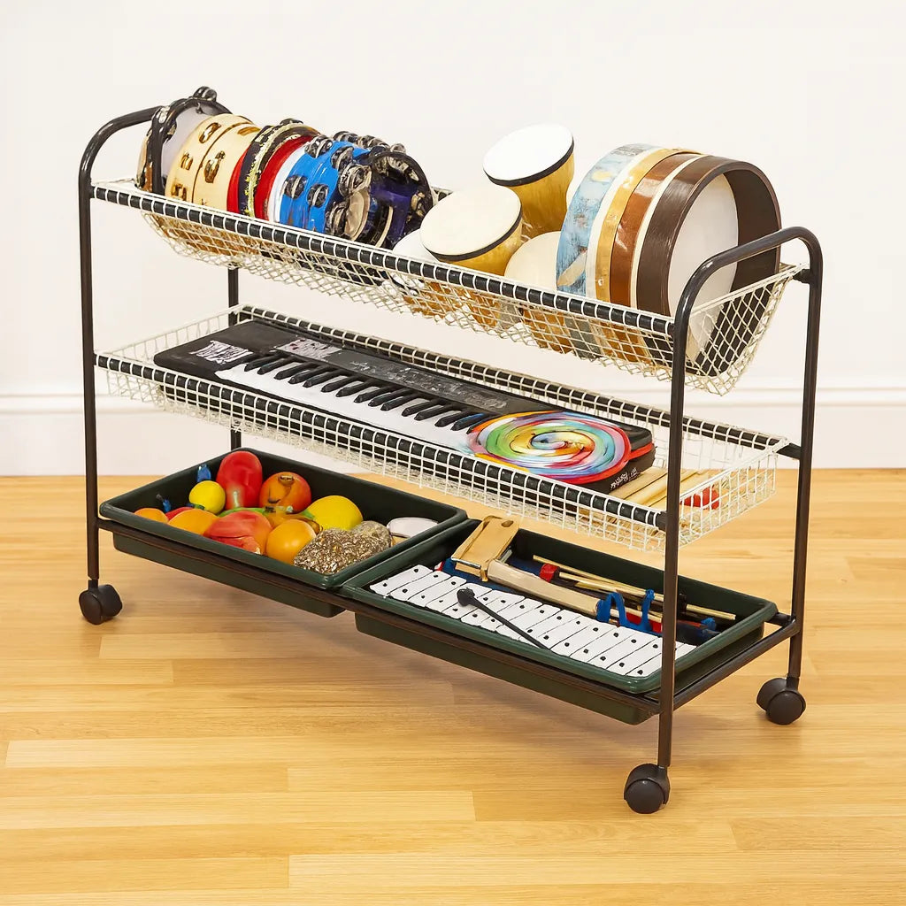 Versatile Music Storage Trolley-Versatile Music Storage Trolley