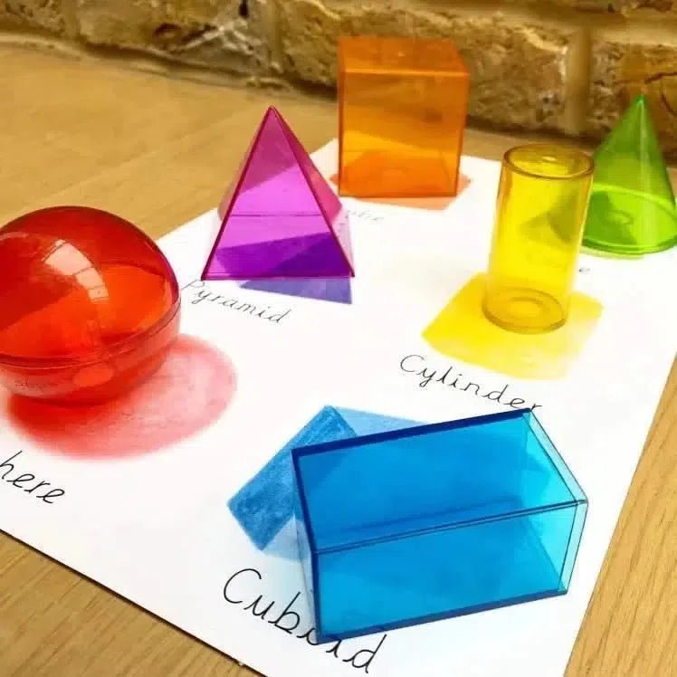 View-Thru Geometric Solids (Set of 14)-View-Thru Geometric Solids (Set of 14)