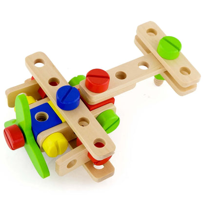 Viga Toys Wooden Construction Block Set-Viga Toys Wooden Construction Block Set