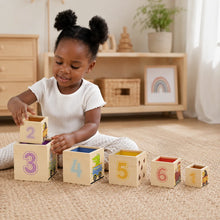 Viga Toys Wooden Nesting & Stacking Blocks-Viga Toys Wooden Nesting & Stacking Blocks