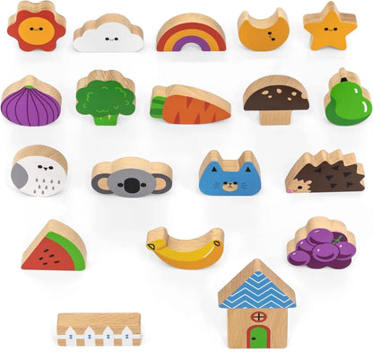 Viga Toys Wooden Touch and Find Game-Viga Toys Wooden Touch and Find Game