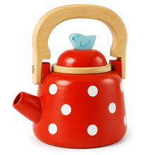 Vintage Dotty Wooden Kettle-Vintage Dotty Wooden Kettle