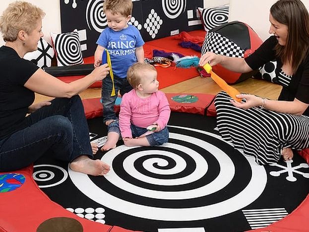 Visual Perception Playmat, The Visual Perception Playmat is a versatile and engaging play surface for your little one. Designed with printed white geometric shapes on a black background, this playmat stimulates visual perception and aids in cognitive development. Crafted from soft polyester material, the playmat offers a pleasant and gentle surface for your baby to explore. The foam interior adds an extra level of softness, ensuring ultimate comfort during tummy time and other physical development activitie
