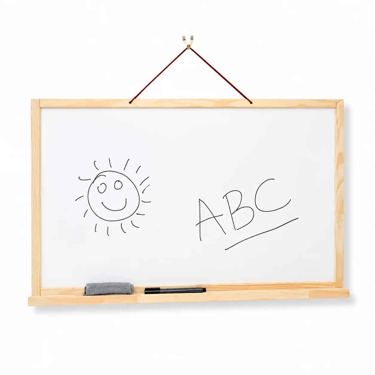 Wall Hanging Dry Wipe Board and Chalkboard Easel-Wall Hanging Dry Wipe Board and Chalkboard Easel