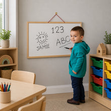 Wall Hanging Dry Wipe Board and Chalkboard Easel-Wall Hanging Dry Wipe Board and Chalkboard Easel