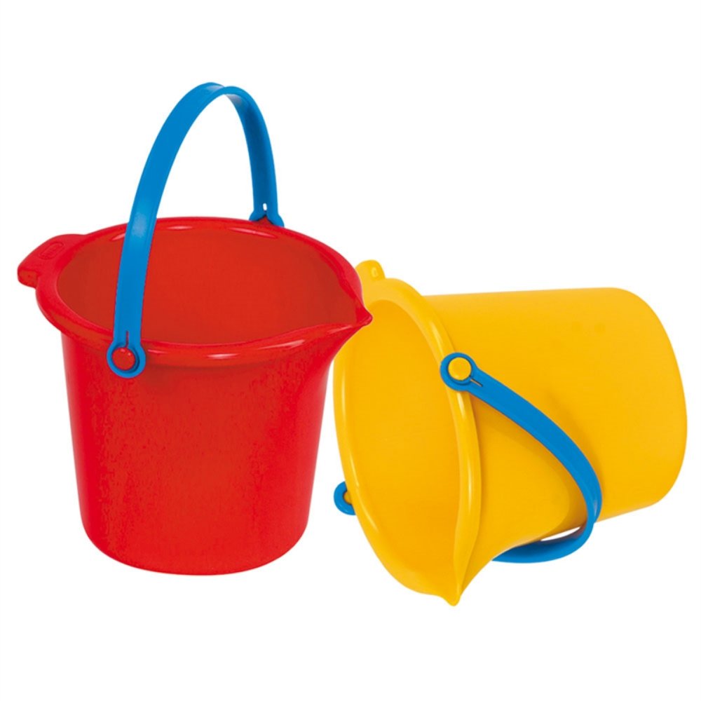 Water Play Simple Bucket, Introducing our vibrant and user-friendly Buckets, specially crafted to cater to the needs of little hands. These buckets are a delightful addition to playtime in the sand or by the water.Designed with utmost care, these buckets come in a range of eye-catching colors that will captivate your child's imagination. They are perfectly sized, making it effortless for your little ones to carry and transport sand or water without any struggle.Equipped with an easy-to-grip handle, these bu