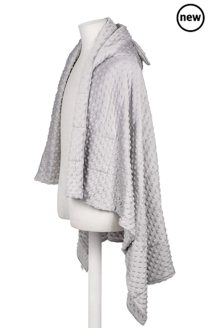 Weighted Blanket Hoodie – Minky Plush Hooded Wrap-Weighted Blanket Hoodie – Minky Plush Hooded Wrap