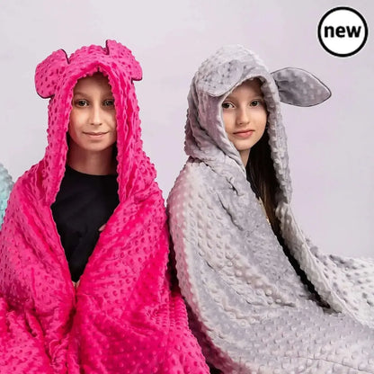 Weighted Blanket Hoodie – Minky Plush Hooded Wrap-Weighted Blanket Hoodie – Minky Plush Hooded Wrap