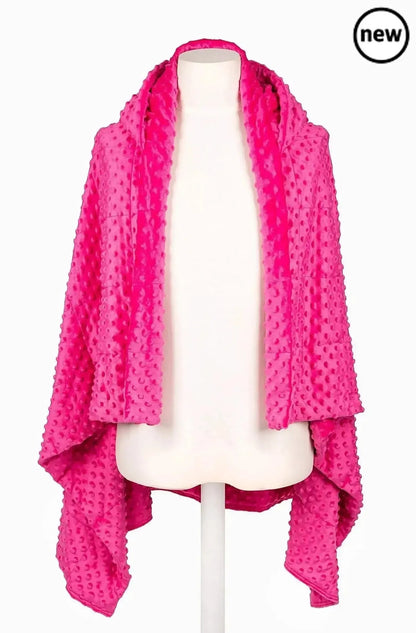 Weighted Blanket Hoodie – Minky Plush Hooded Wrap-Weighted Blanket Hoodie – Minky Plush Hooded Wrap