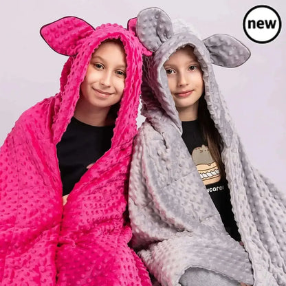 Weighted Blanket Hoodie – Minky Plush Hooded Wrap-Weighted Blanket Hoodie – Minky Plush Hooded Wrap