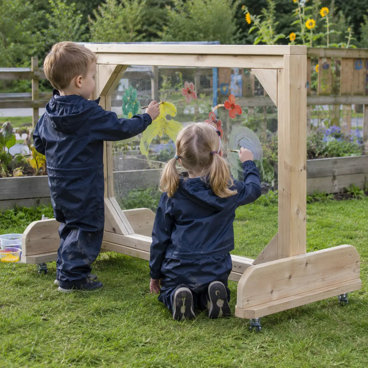 Wheely Painting Window outdoor nursery lifestyle scene 4