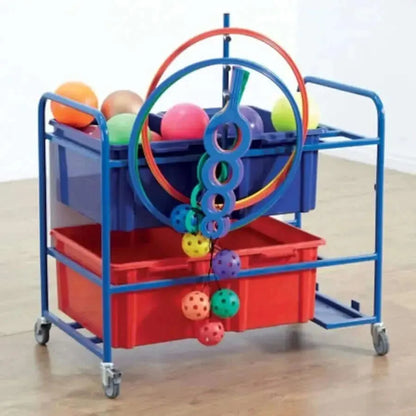 Whiteboard PE Storage Trolley-Whiteboard PE Storage Trolley