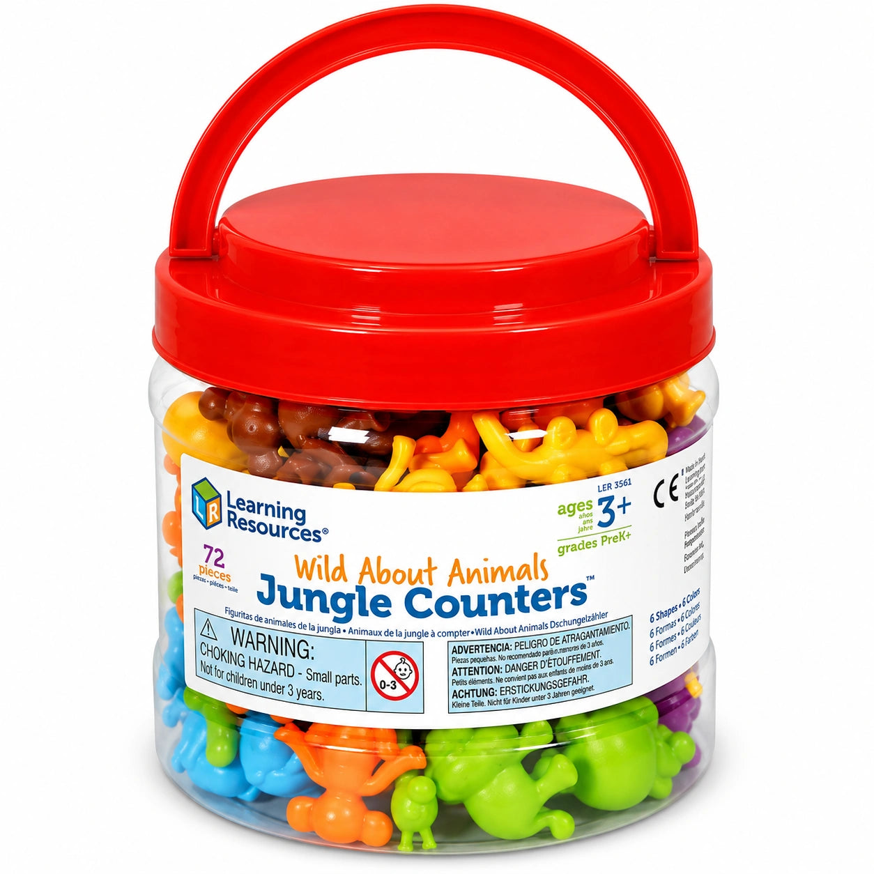 Wild About Animals Jungle Counters Set of 72-Wild About Animals Jungle Counters Set of 72