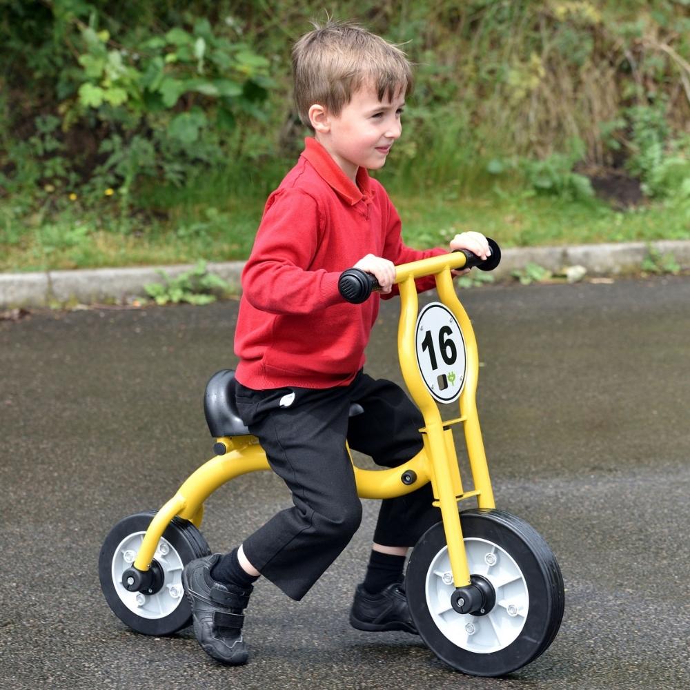 Wisdom Balance Bike, The Wisdom balance bike is great for improving a child’s stability and coordination whilst developing their balance naturally and with ease. The Wisdom Balance Bike has wheels which are made of durable polypropylene with solid rubber puncture proof tyres.The Wisdom balance bike is a durable and bright addition to any playground or home setting and has a 5 year frame warranty.The Wisdom balance bike is designed for children aged 4-7 years old. Tyres tested and surpass 100,000 cycles wear