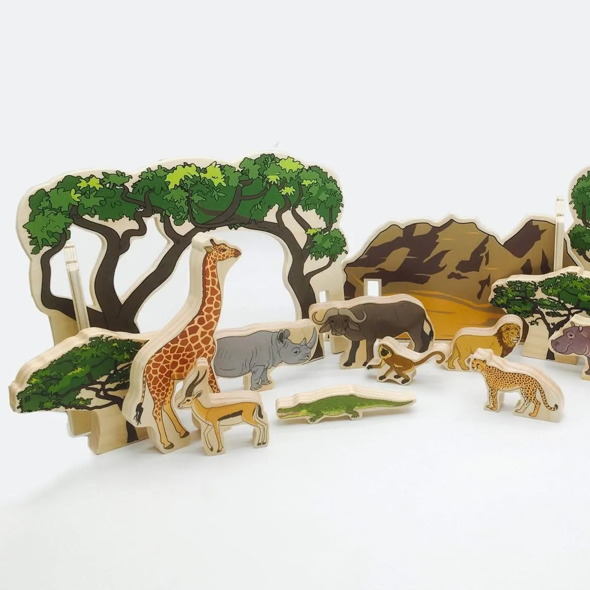 Wooden Animals In The Wild-Wooden Animals In The Wild