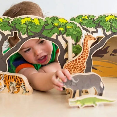 Wooden Animals In The Wild-Wooden Animals In The Wild