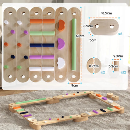 Wooden Balance Beam Set-Wooden Balance Beam Set