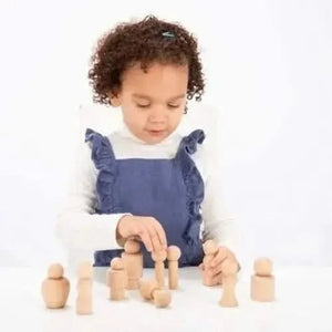 Wooden Community Figures - Pk10-Wooden Community Figures - Pk10