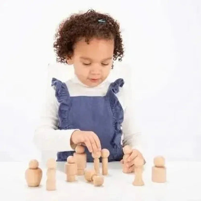 Wooden Community Figures - Pk10-Wooden Community Figures - Pk10