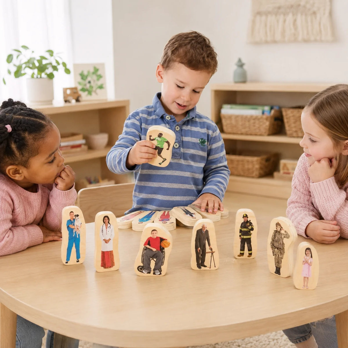 Wooden Community People Blocks-Wooden Community People Blocks
