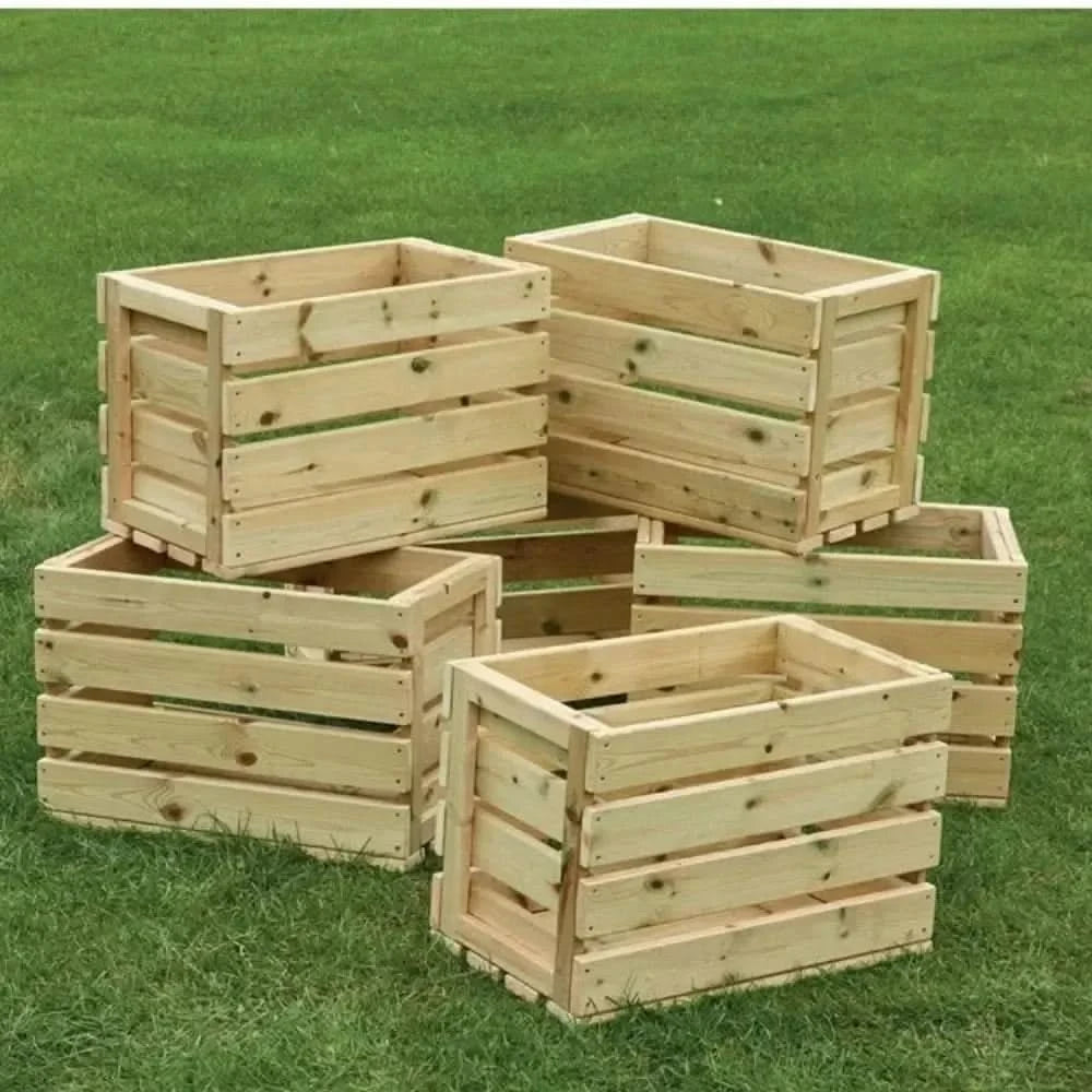 Wooden Crates Pack of six-Wooden Crates Pack of six