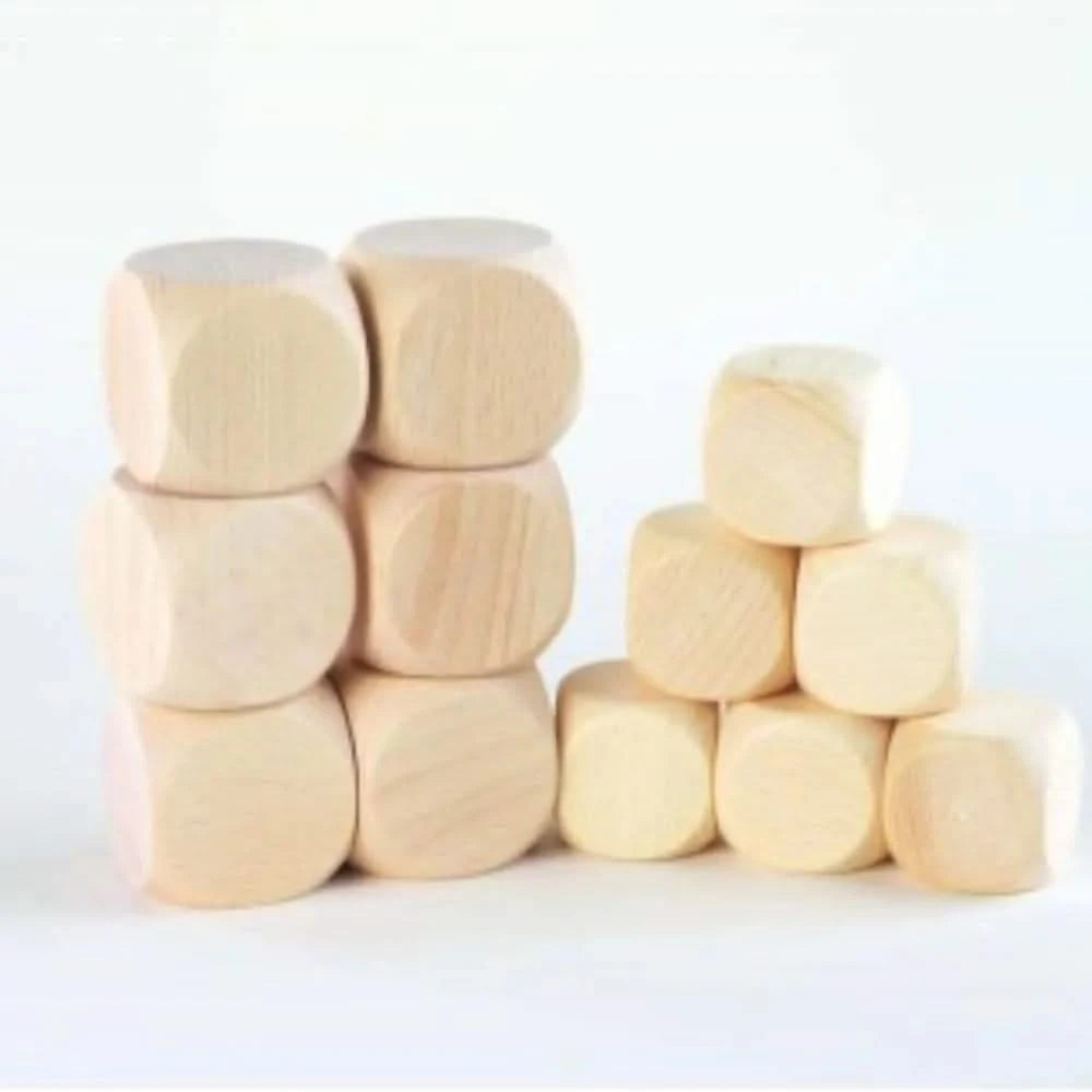 Wooden Cubes 40mm Pk6-Wooden Cubes 40mm Pk6