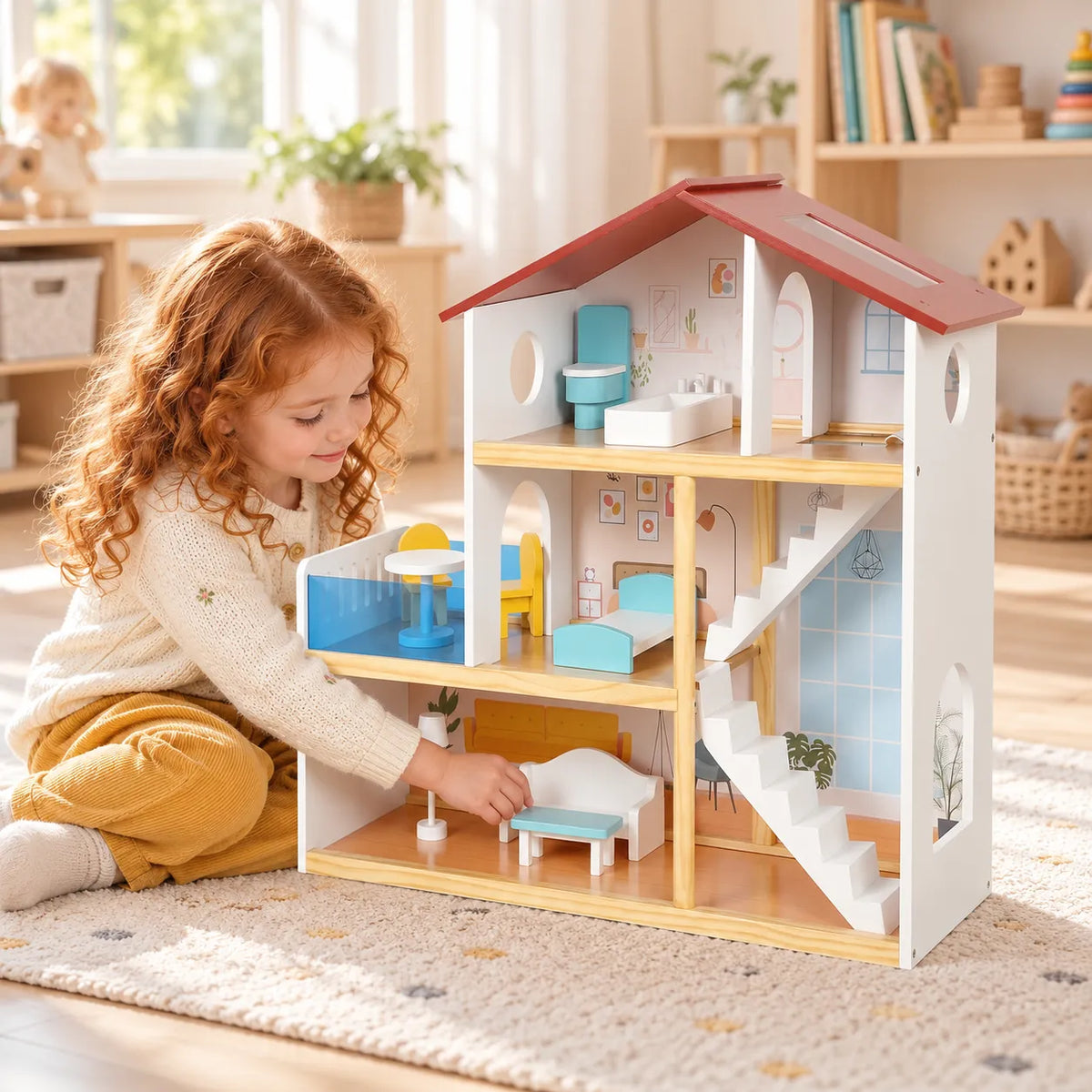 Wooden Dolls House-Wooden Dolls House