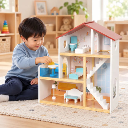 Wooden Dolls House-Wooden Dolls House
