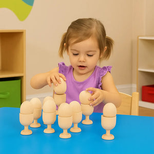 Wooden egg cups pack of 10-Wooden egg cups pack of 10