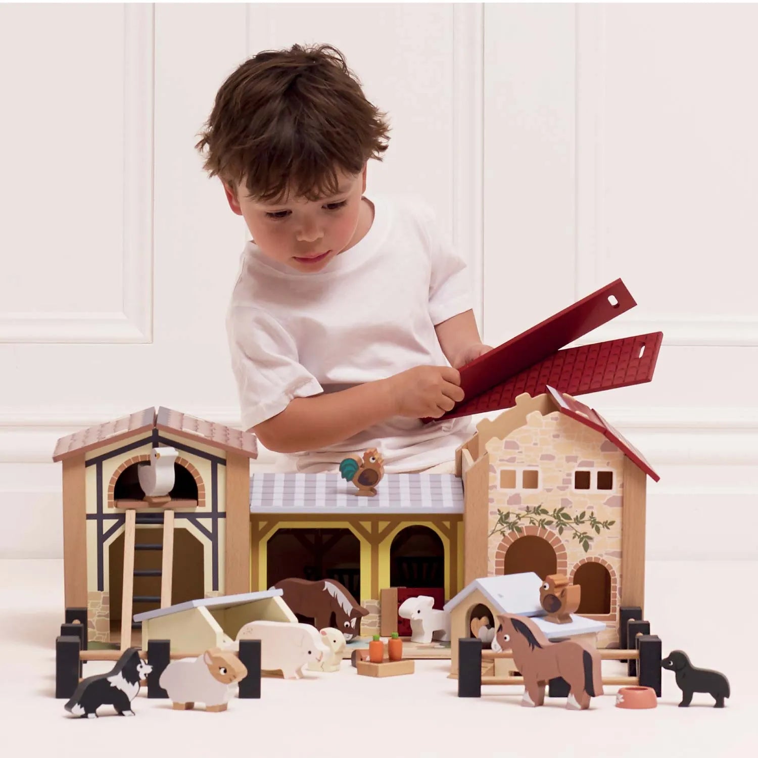 Wooden Farmyard Stables-Wooden Farmyard Stables