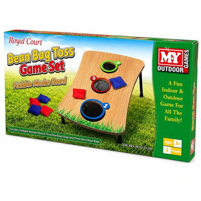 Wooden Foldable Bean Toss Bag Game Set-Wooden Foldable Bean Toss Bag Game Set