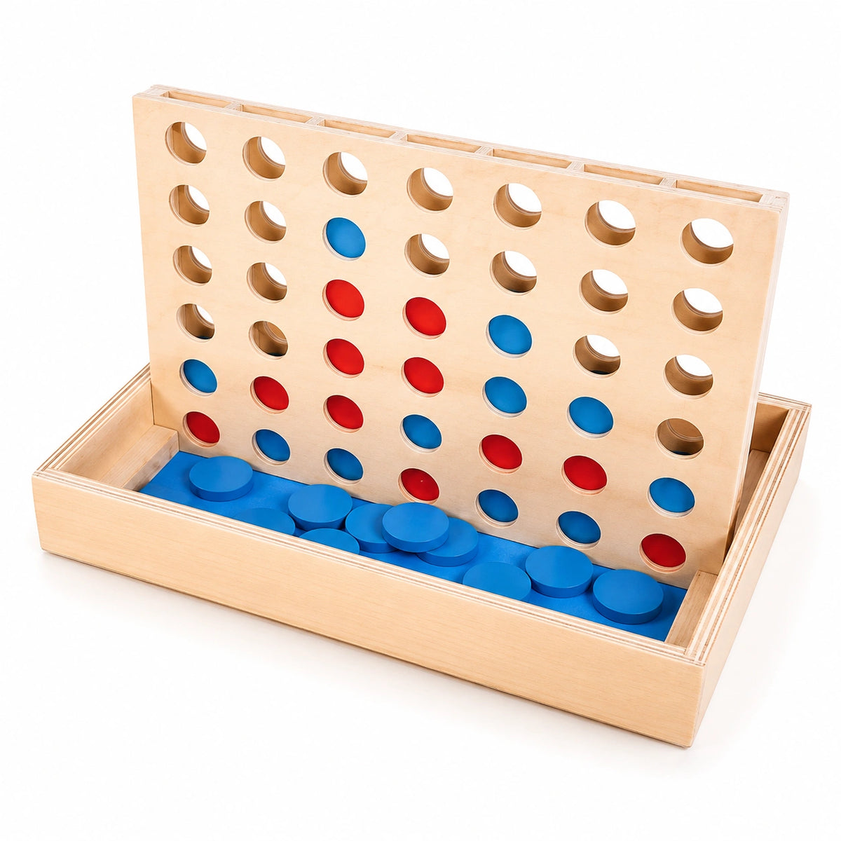 Wooden Four in a Row-Wooden Four in a Row