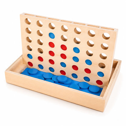 Wooden Four in a Row-Wooden Four in a Row