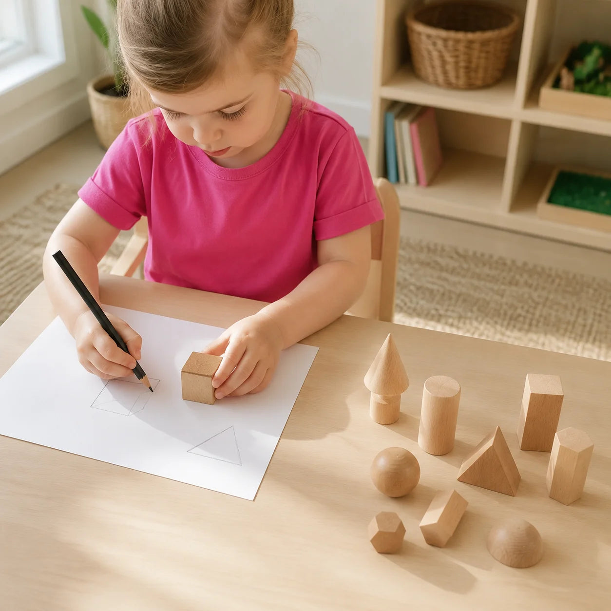 Wooden Geometric Solids - Pk15-Wooden Geometric Solids - Pk15